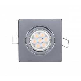 LED METAL SQUARE SPOTLIGHT HIGH POWER 6W 2700-3000K SATIN NICKEL