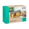 Maizes kaste 5five Simply Smart Bambou cuisine Sudrabains Hromēts 39 x 26,5 x 15,5 cm Koks