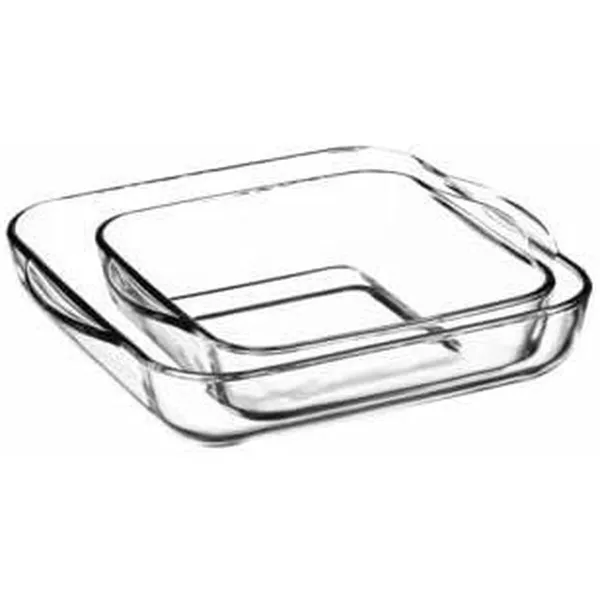 Set of Oven Dishes Pasabahce 1690037 Transparent Crystal 1 L 2 Pieces