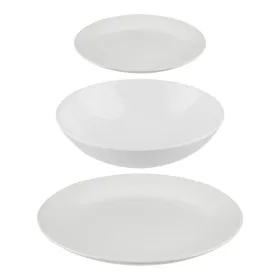Tableware Secret de Gourmet White Ceramic 18 Pieces