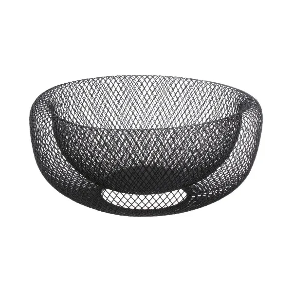 Hedelmäkulho 5five Simply Smart Noir Kitchen Musta Metalli 27 cm Ø 27 cm