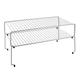 Kitchen Cupboard Organiser Metaltex Sky Metal 48 x 33 x 24 cm Stackable Kitchen (2 Units)