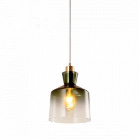 ALMA PENDANT 1xE27 GREEN/GOLD