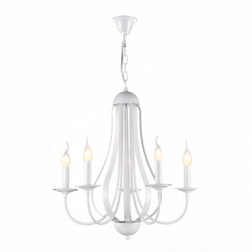 AMANDA CHANDELIER 5XE14 WHITE