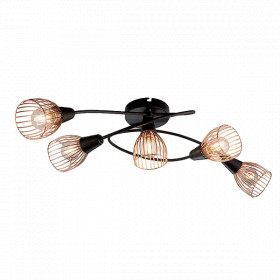 AMBIX SPOT 5XE14 BLACK/COPPER