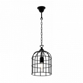 CAGE PENDANT 1xE27 BLACK