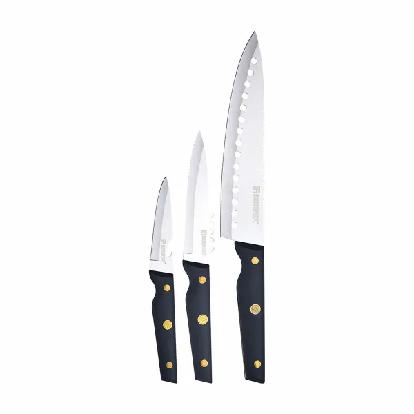 Veitsisetti Bergner Pro Reeco BG41026DBL Ruostumaton teräs ABS 3 Kappaletta