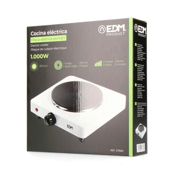 Kempinga plītiņa EDM 07660 1000 W