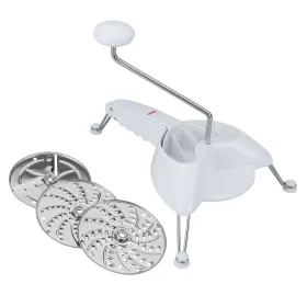 Терка Metaltex Ножки Белый Нержавеющая сталь (Ø 24 cm)