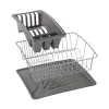 Kuivausteline tiskialtaaseen Metaltex Harmaa (35 x 30 x 11 cm)