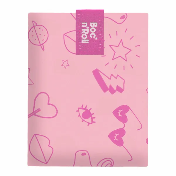 Коробочка для бутербродов Roll'eat Boc'n'roll Essential Paint Unicorn Розовый (11 x 15 cm)