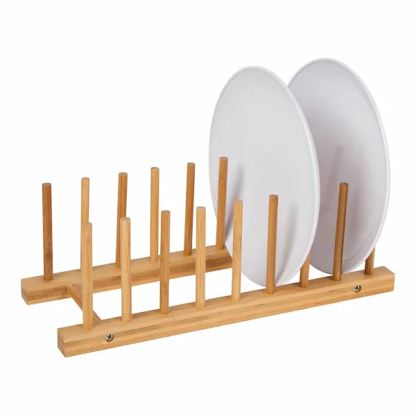 Lautasteline Luonnollinen Bambu 34 x 12,5 x 12 cm