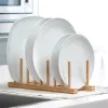 Plate Rack Natural Bamboo 34 x 12,5 x 12 cm