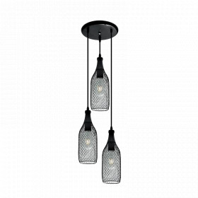 KEN PENDANT 3XE27 BLACK