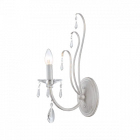 LAURA WALL FIXURE 1XE14 WHITE/GOLD