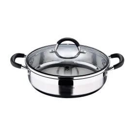 Кастрюля с крышкой Masterpro 3,8 L Ø 28 x 7,5 cm Чёрный