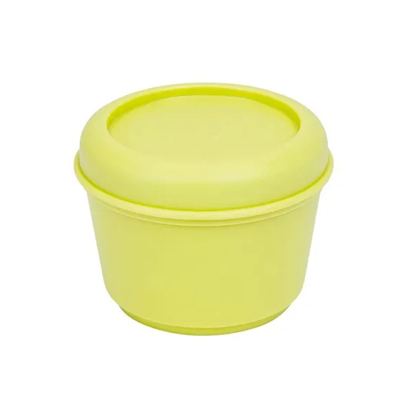 Food Preservation Container Milan Sunset Yellow Plastic Circular 250 ml Ø 10 x 7 cm