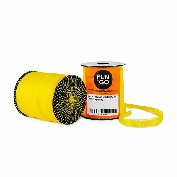 Tubular netting for packaging Fun&Go Universal-100 Dzeltens 25 m