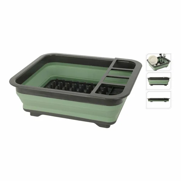 Collapsible dish drainer for camping Redcliffs 37 x 28 x 12 cm Multicolour