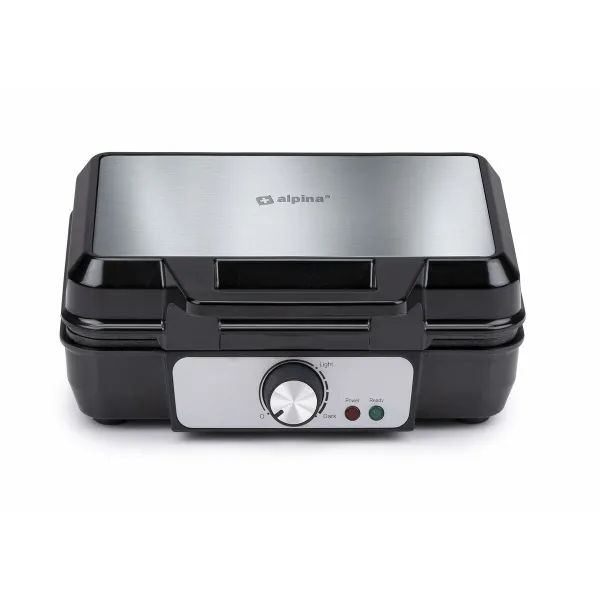 Vafeļu Panna Alpina 1000 W Sudrabains