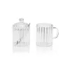 Milk jug and sugar bowl Andrea House 3 Pieces