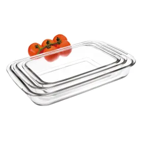 Trauks cepšanai Ibili 34,5 X 20,5 X 5 CM 39,3 X 23,6 X 5 CM 29,5 X 17,5 X 5 CM Caurspīdīgs Metāls Plastmasa 1 L 3 gb. (3 Daudzum