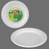 Plāksņu komplekts Best Products Green Cukurniedre Ø 17 cm Balts Bioloģiski Noārdāms Vienreizējas lietošanas 25 gb.