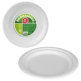 Набор посуды Best Products Green Сахарный тростник Ø 25 cm Биоразлагаемое Одноразовые 25 штук
