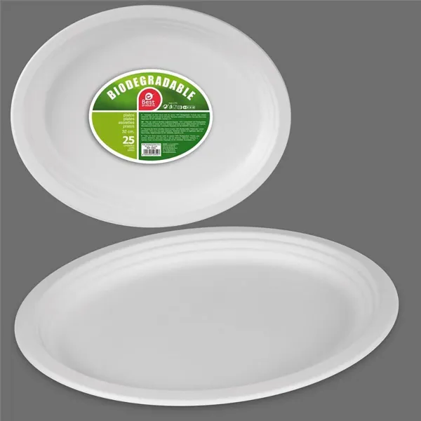 Набор посуды Best Products Green Сахарный тростник ø 32 cm Биоразлагаемое Одноразовые 25 штук
