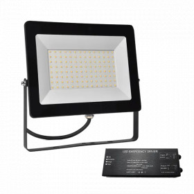 STELLAR HELIOS LED FLOODLIGHT 100W 5000-5500K+ EMERGENCY KIT