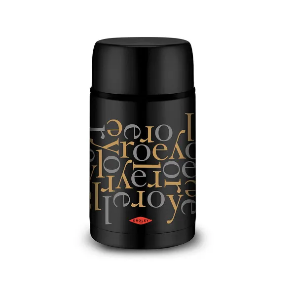 Termosas maistui Oroley Juoda Nerūdijantis plienas 1 L Žodžiai