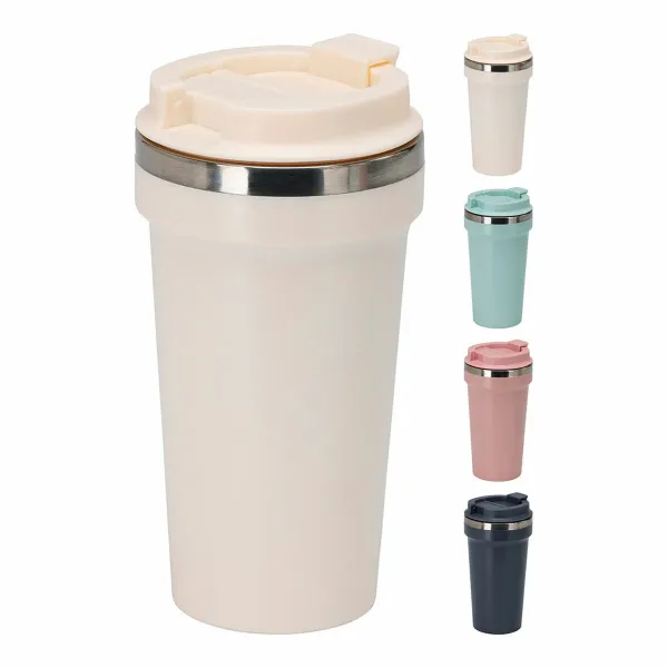 Glass with Lid Excellent Houseware 500 ml