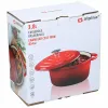 Casserole Alpina Red Cast Iron 3,8 L Ø 24 x 11,8 cm