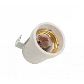 LAMPHOLDER WITH BRACKET E27 CERAMIC