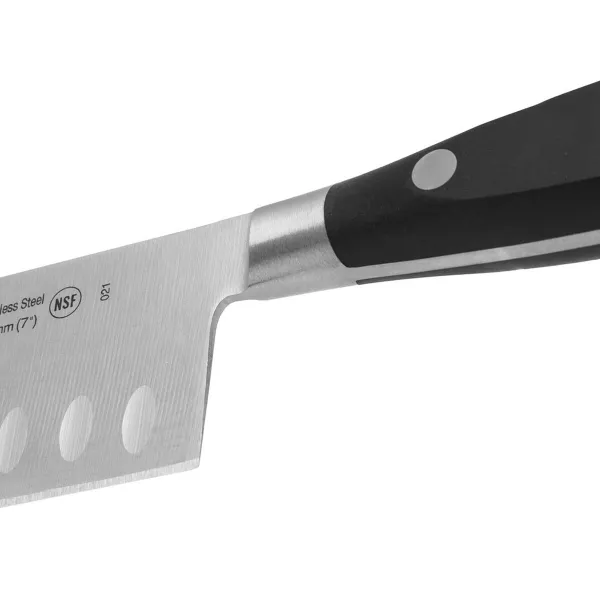 Нож Сантоку Arcos serie riviera Чёрный Сталь Полиоксиметилен 18 cm