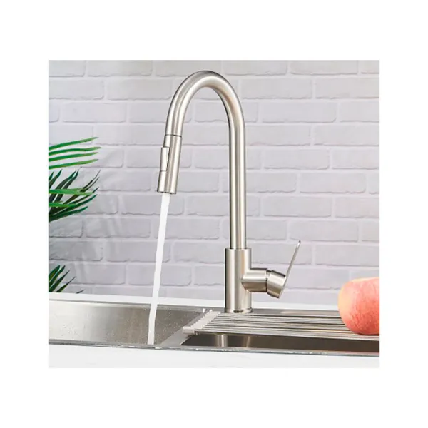 Mixer Tap Verhal miño Silver Stainless steel C-shaped