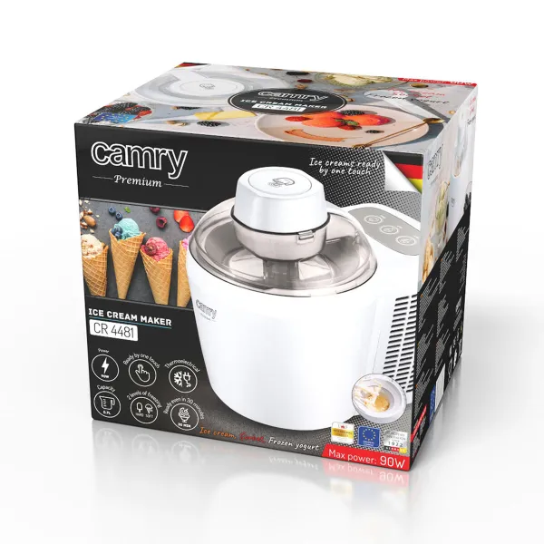 Ice Cream Maker Camry CR 4481 White Acrylic 90 W