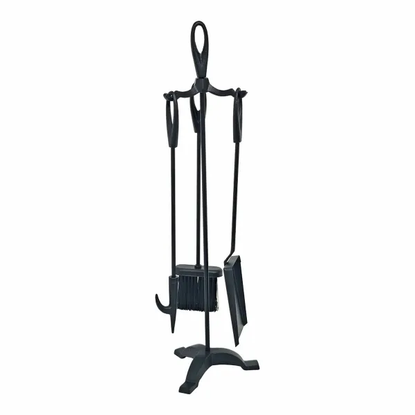 Fireplace Utensils EDM 85741 Black Cast Iron 3 Pieces