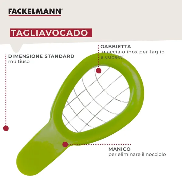 Avokadas pjaustytuvas Fackelmann 16 cm Žalia Nerūdijantis plienas