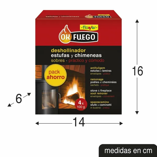 Chimney brush Flower 4 Units