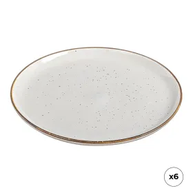 Litteä Lautanen Ovenza Posliini Valkoinen Ø 25 cm (6 osaa)