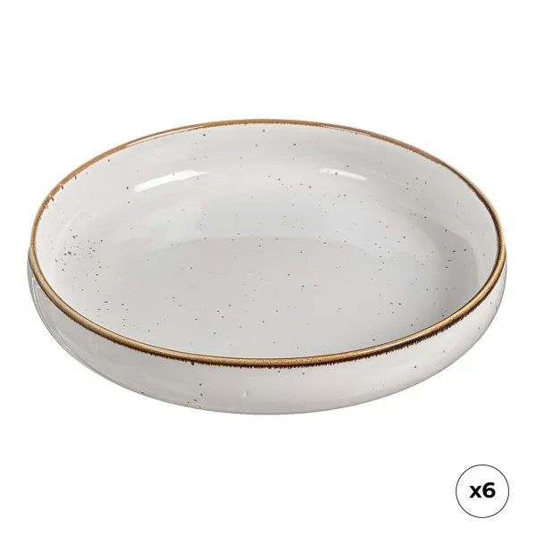 Gili lėkštė Ovenza Porcelianas Ø 20 cm (6 vnt.)