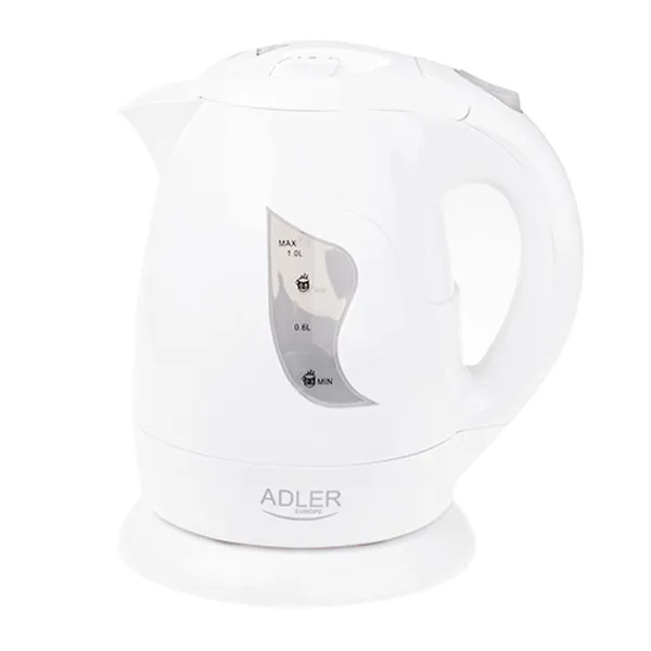 Virdulys ir arbatinukas Adler AD 08w Balta 1 L Plastmasinis