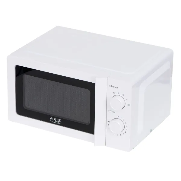 Mikroviļņu Krāsni Adler AD 6205 Balts Melns 700 W 20 L