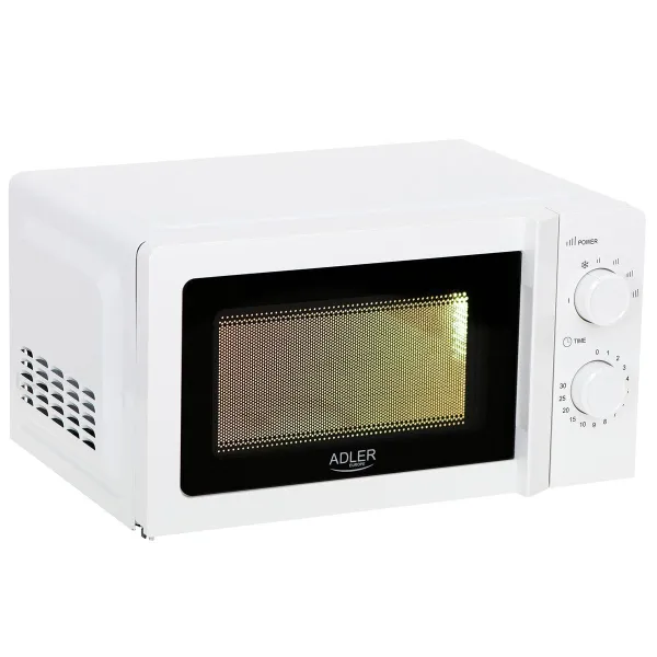 Mikroviļņu Krāsni Adler AD 6205 Balts Melns 700 W 20 L