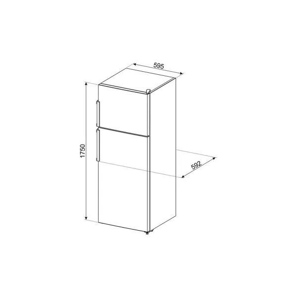 Kombinēts ledusskapis Smeg FD32F Balts
