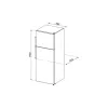 Kombinēts ledusskapis Smeg FD32F Balts