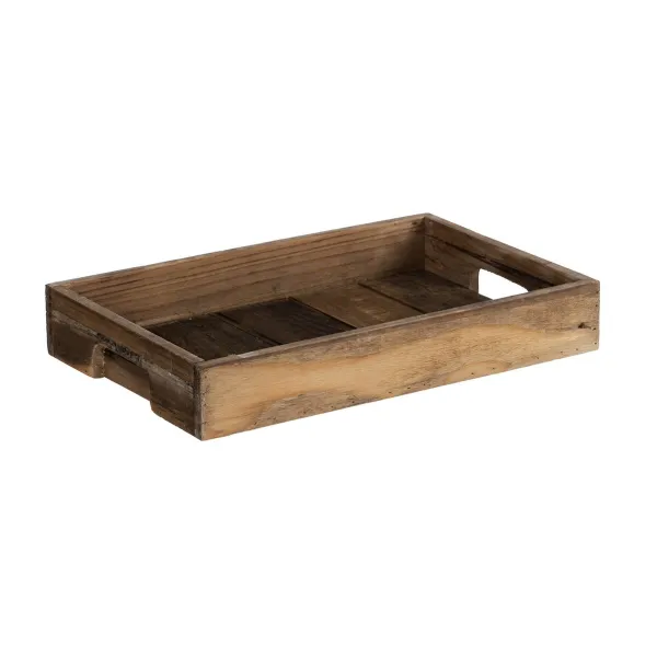 Užkandžių dėklas 48 x 32 x 6 cm Natūralus Eglės mediena 3 Dalys