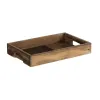 Užkandžių dėklas 48 x 32 x 6 cm Natūralus Eglės mediena 3 Dalys
