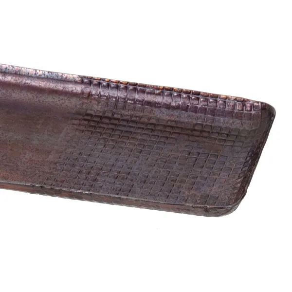 Uzkodu paplāte 32 x 12 x 2 cm Alumīnijs Bronza